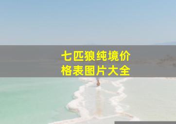 七匹狼纯境价格表图片大全