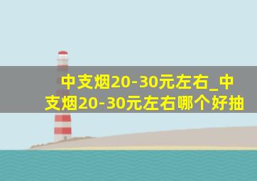 中支烟20-30元左右_中支烟20-30元左右哪个好抽