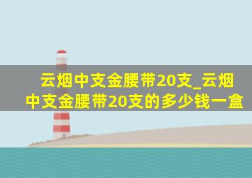 云烟中支金腰带20支_云烟中支金腰带20支的多少钱一盒