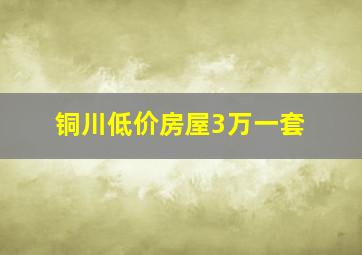 铜川低价房屋3万一套