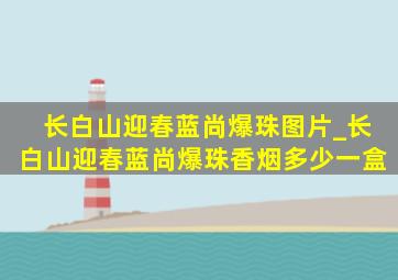 长白山迎春蓝尚爆珠图片_长白山迎春蓝尚爆珠香烟多少一盒